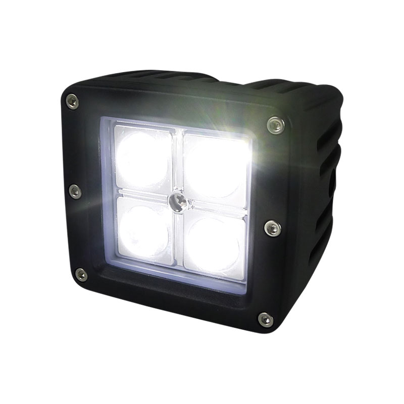 SPEC-D Tuning 3 4 LED Work Light Square - Spot Beam Pattern lf-3204ssq