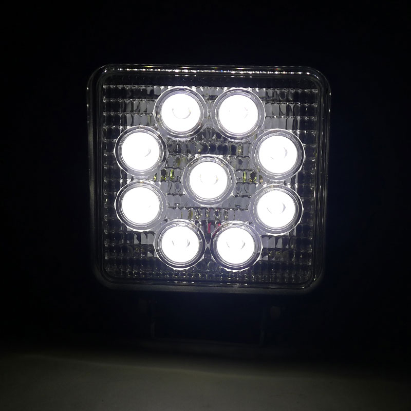 Spec-D Tuning All All 4.5 Inch 9 Led Black Work Light Square, All LF-4009SQ image 3