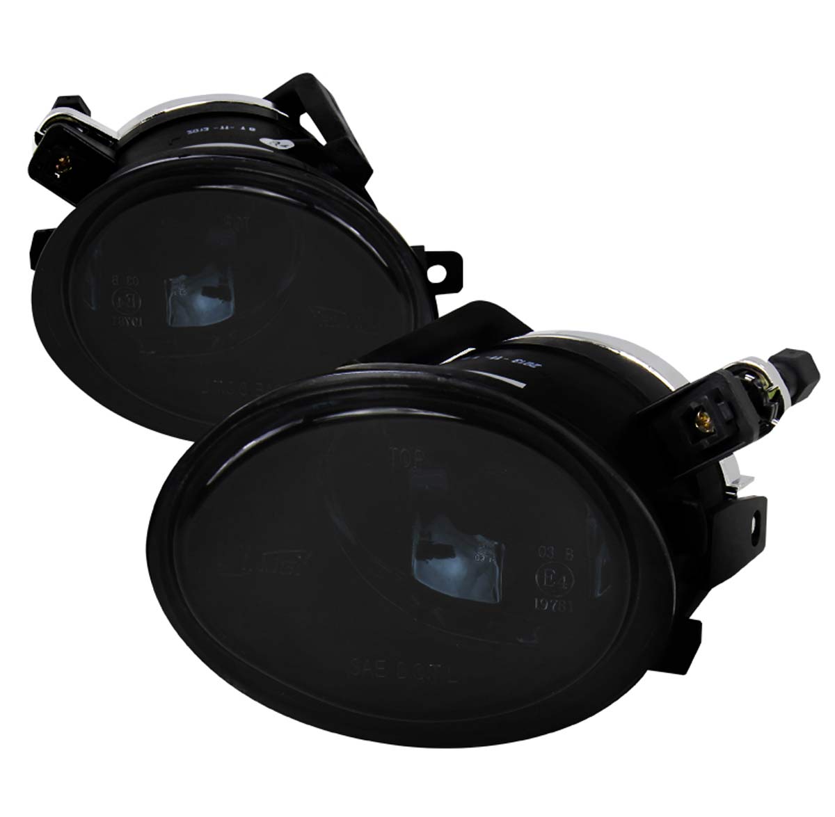 Spec-D Tuning Bmw E46 Oem Fog Lights Smoke - Without Wiring Kit LF-E4601GOEM-WJ
