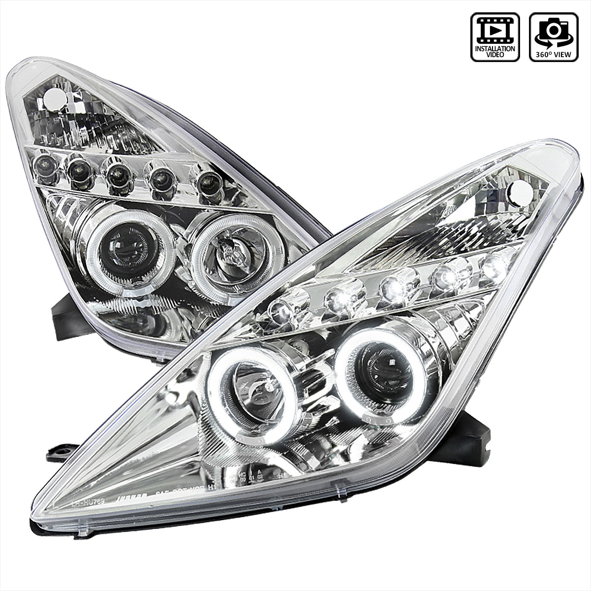 Spec-D Toyota Celica Projector Headlights LHP-CEL00-TM