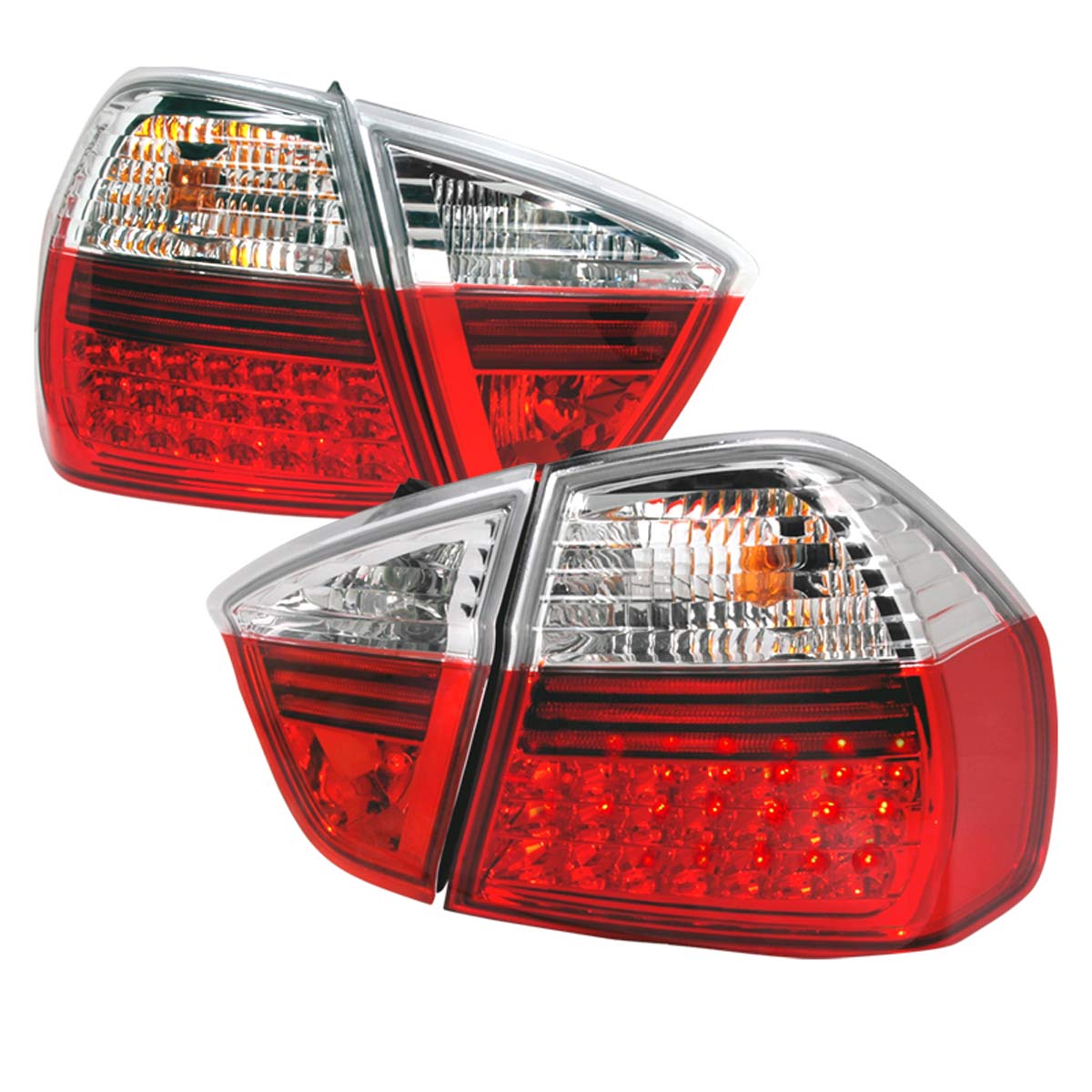 Spec-D Bmw E90 4d Led Taillights - Red (Lt-E9005rled-Apc) LT-E9005RLED-APC