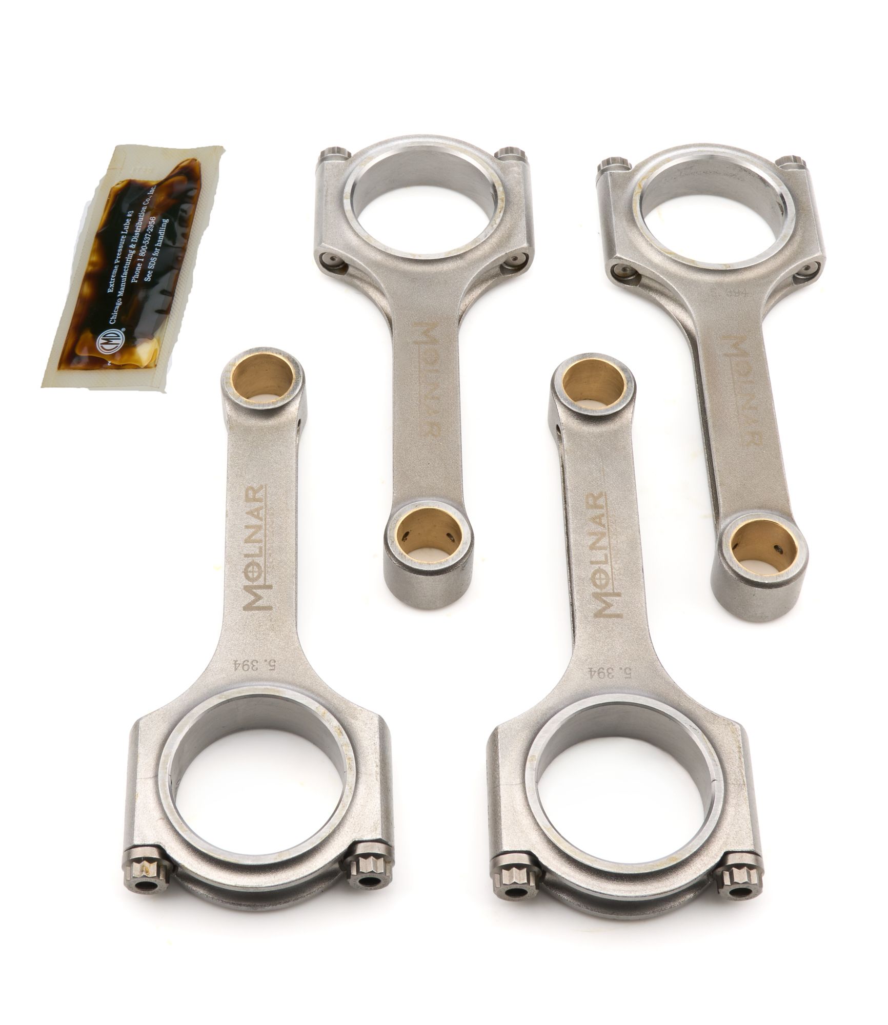 MOLNAR TECHNOLOGIES 5.394 H-Beam Rod Set Honda D17 hh5394cbb4a