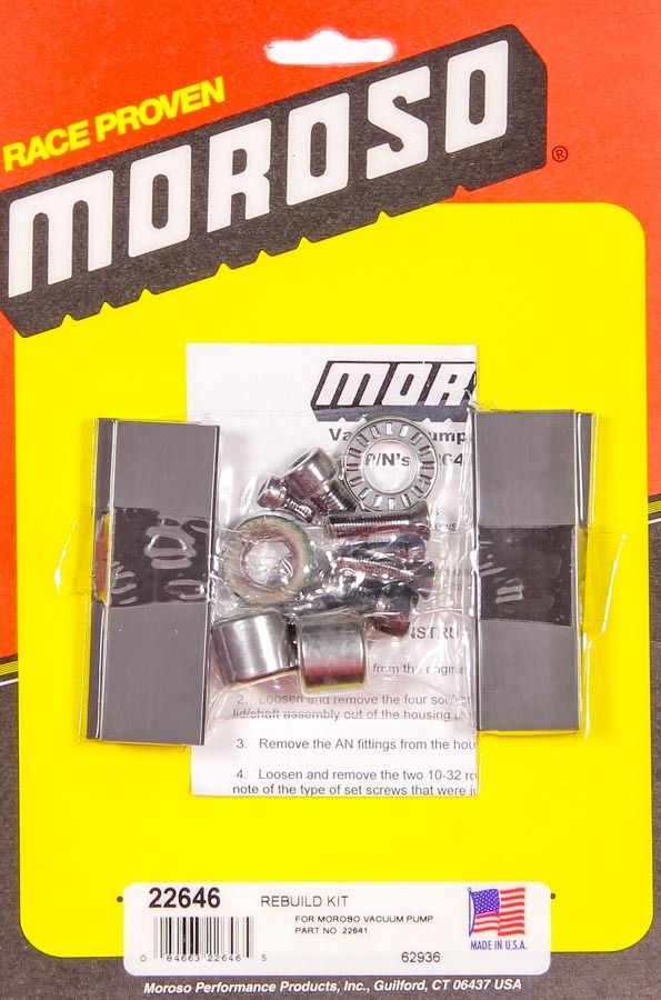 Moroso Vacuum Pump Rebuild Kit - 4 Vane 22646