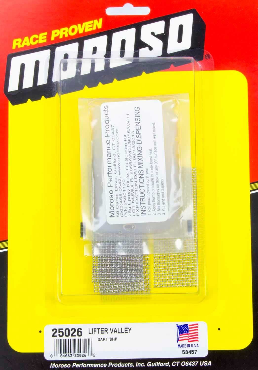 Moroso Dart SHP Oil Return Screen Kit 25026