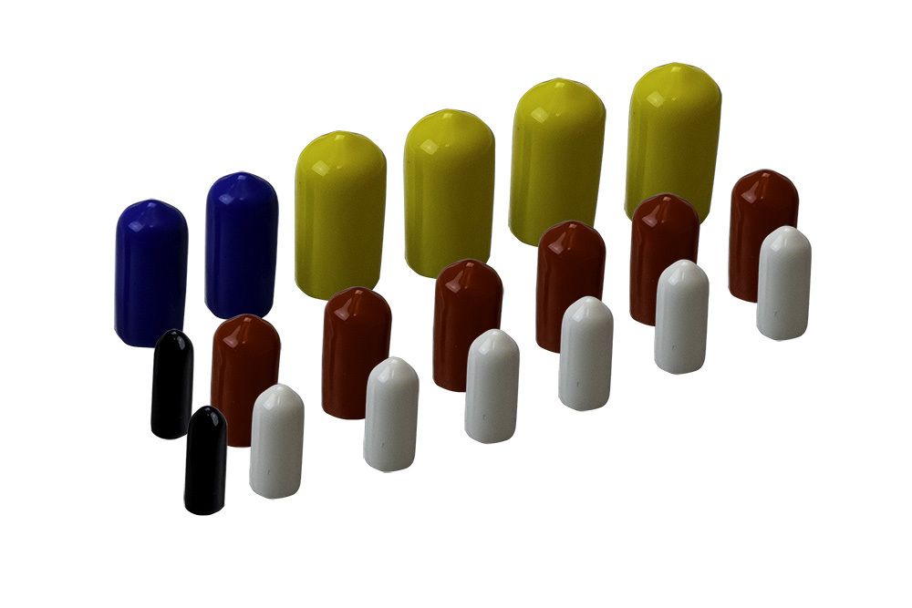 Moroso Vacuum Line Cap Kit - Multi-Colored Caps 41090