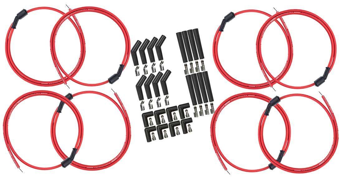 Moroso Ultra 40 Plug Wire Set - Red LS 73752