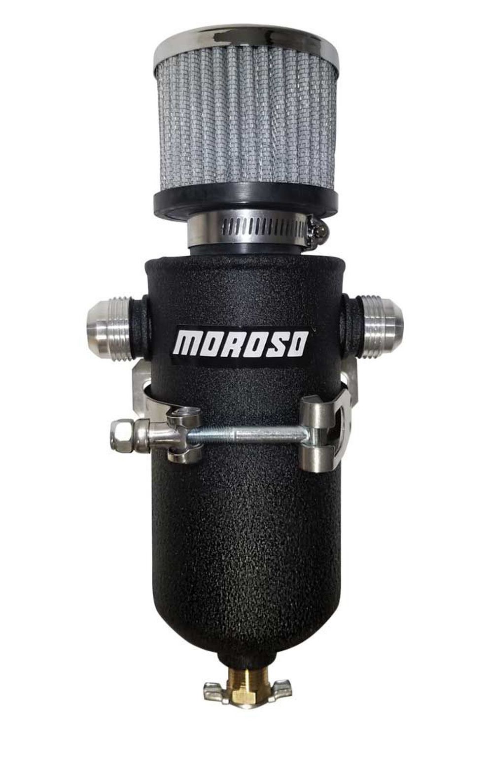 Moroso Remote Breather Tank - w/2 - 12an Fitting 85753