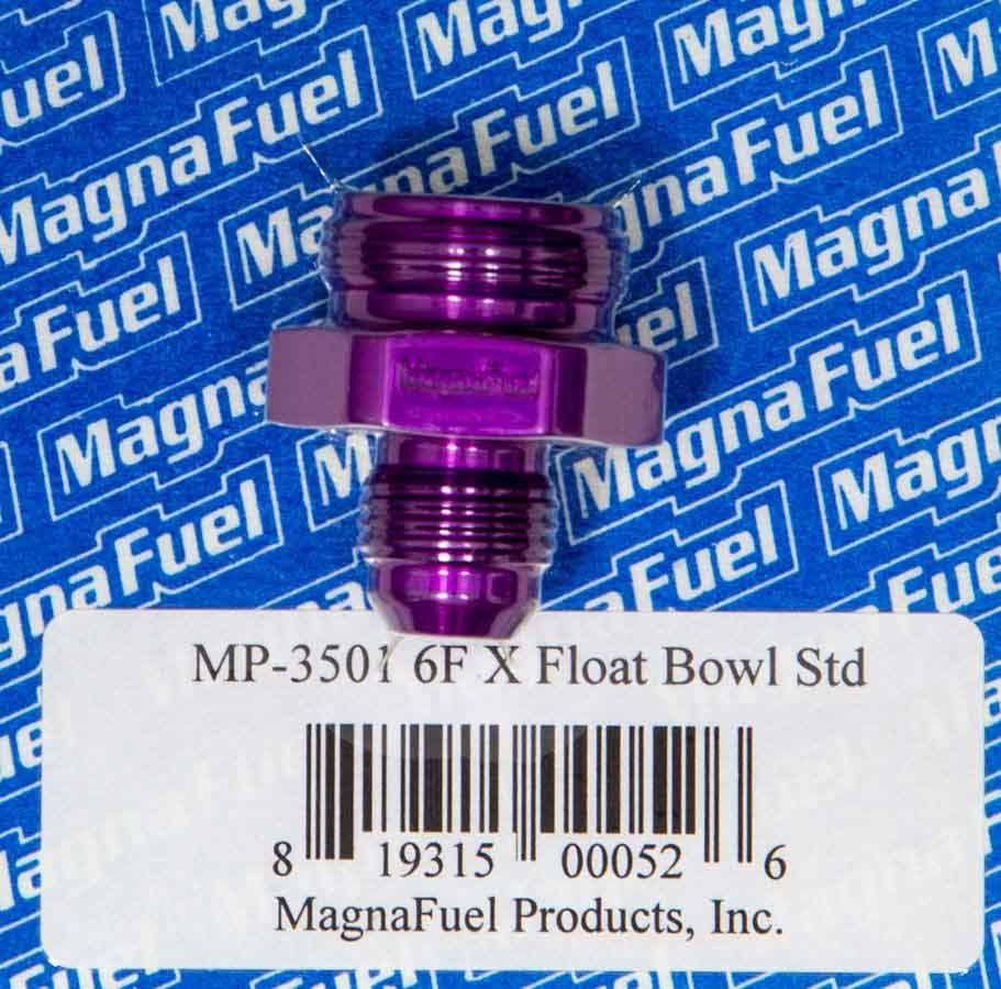 MAGNAFUEL/MAGNAFLOW FUEL SYSTEMS #6 Holley Float Bowl Fitting mp-3501