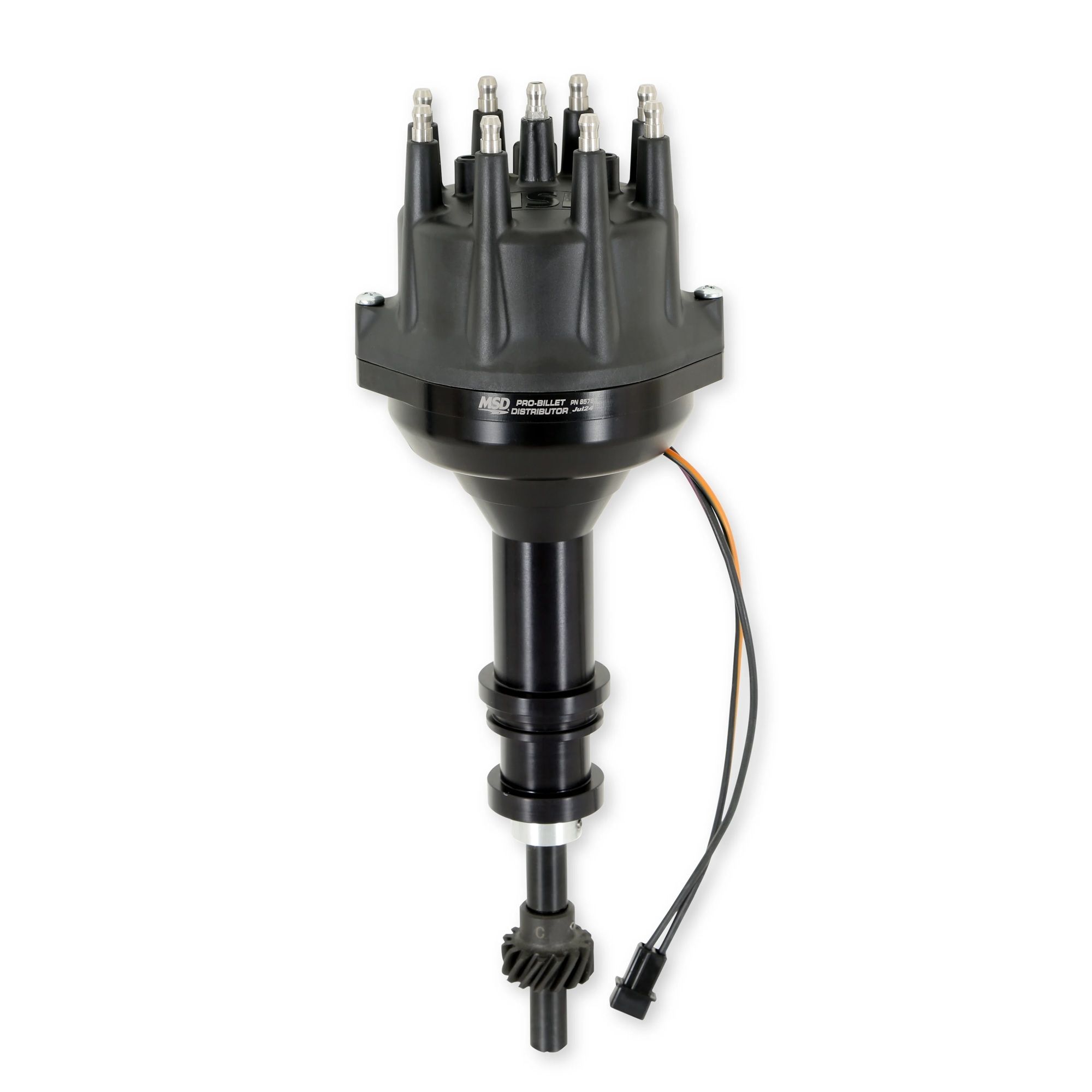 MSD SBF 351W Pro Billet Distributor Black Finish 85783