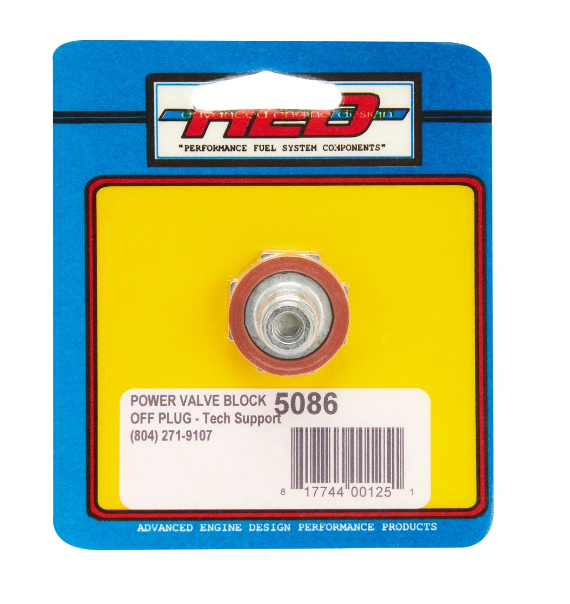 ADVANCED ENGINE DESIGN Power Valve Block-Off Plug 5086 image 2