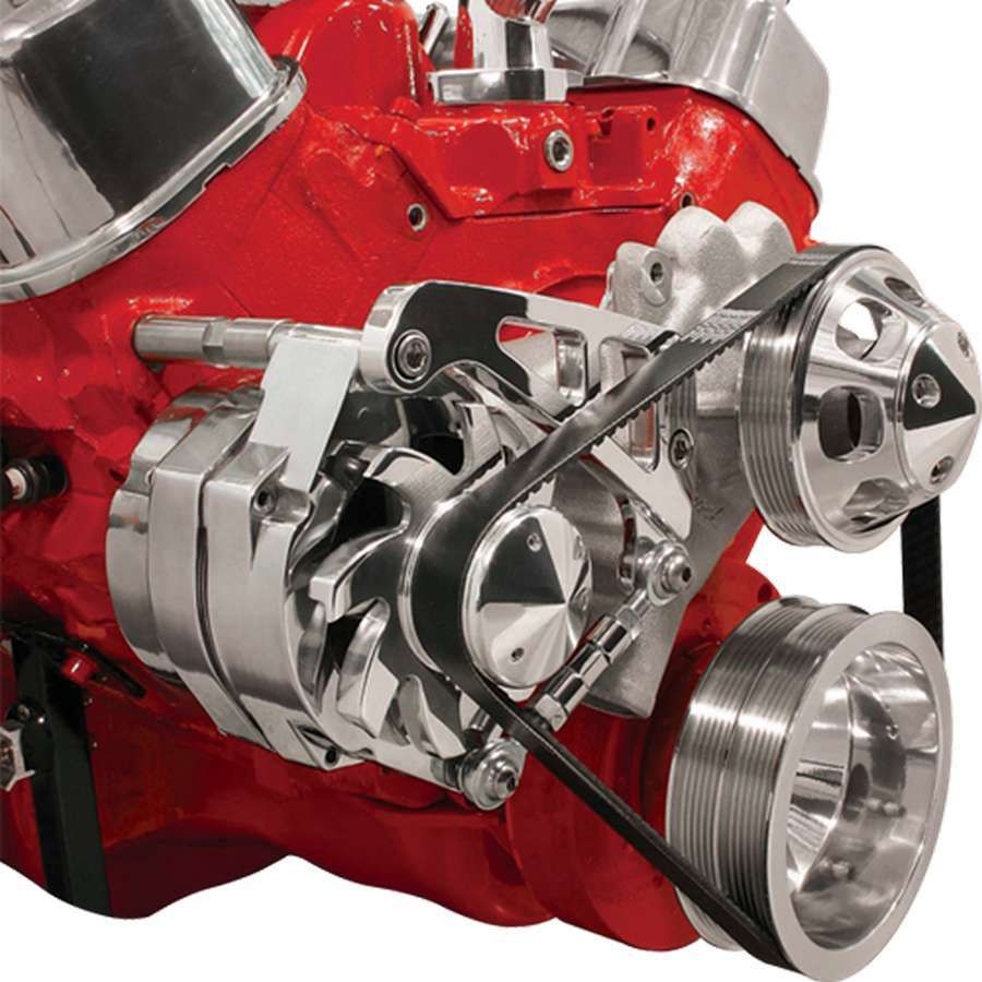 BILLET SPECIALTIES BBC Alt Bracket LWP Mid Mount Passenger Side fm0207pc image 2