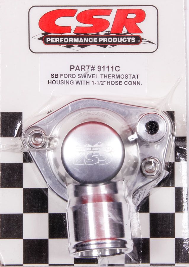 CSR PERFORMANCE SBF Swivel Thermostat Housing - Clear 9111c image 2