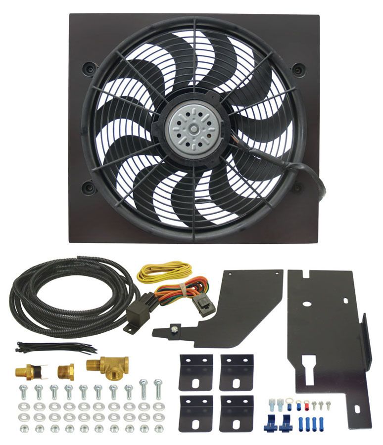 DERALE 86-06 Wrangler Electric Fan Kit 20161 image 2