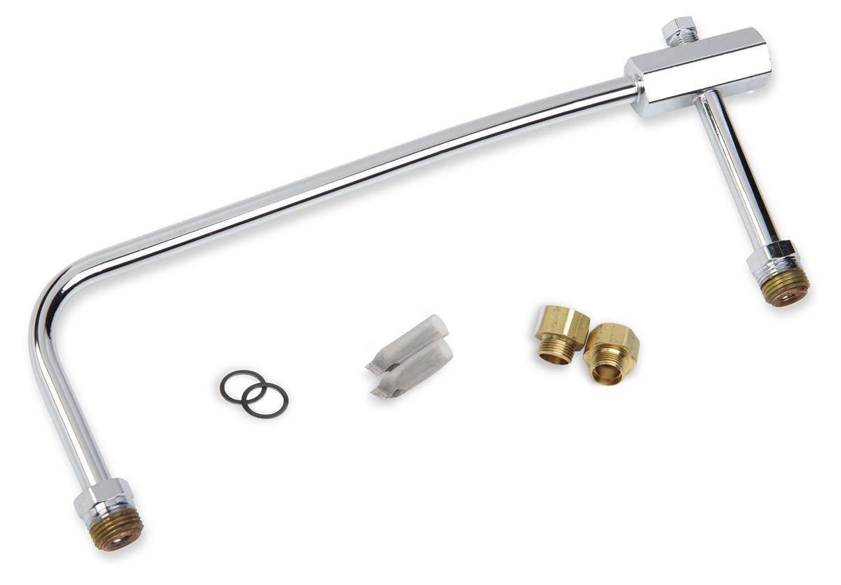 DEMON CARBURETION Chrome Fuel Line 140057 image 2