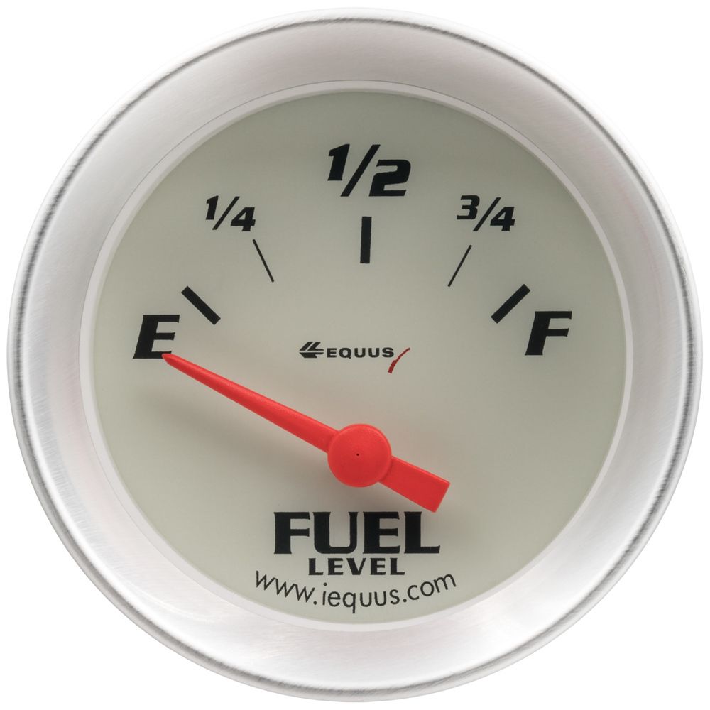 EQUUS 2.0 Dia Fuel Level Gauge Silver e8362 image 2