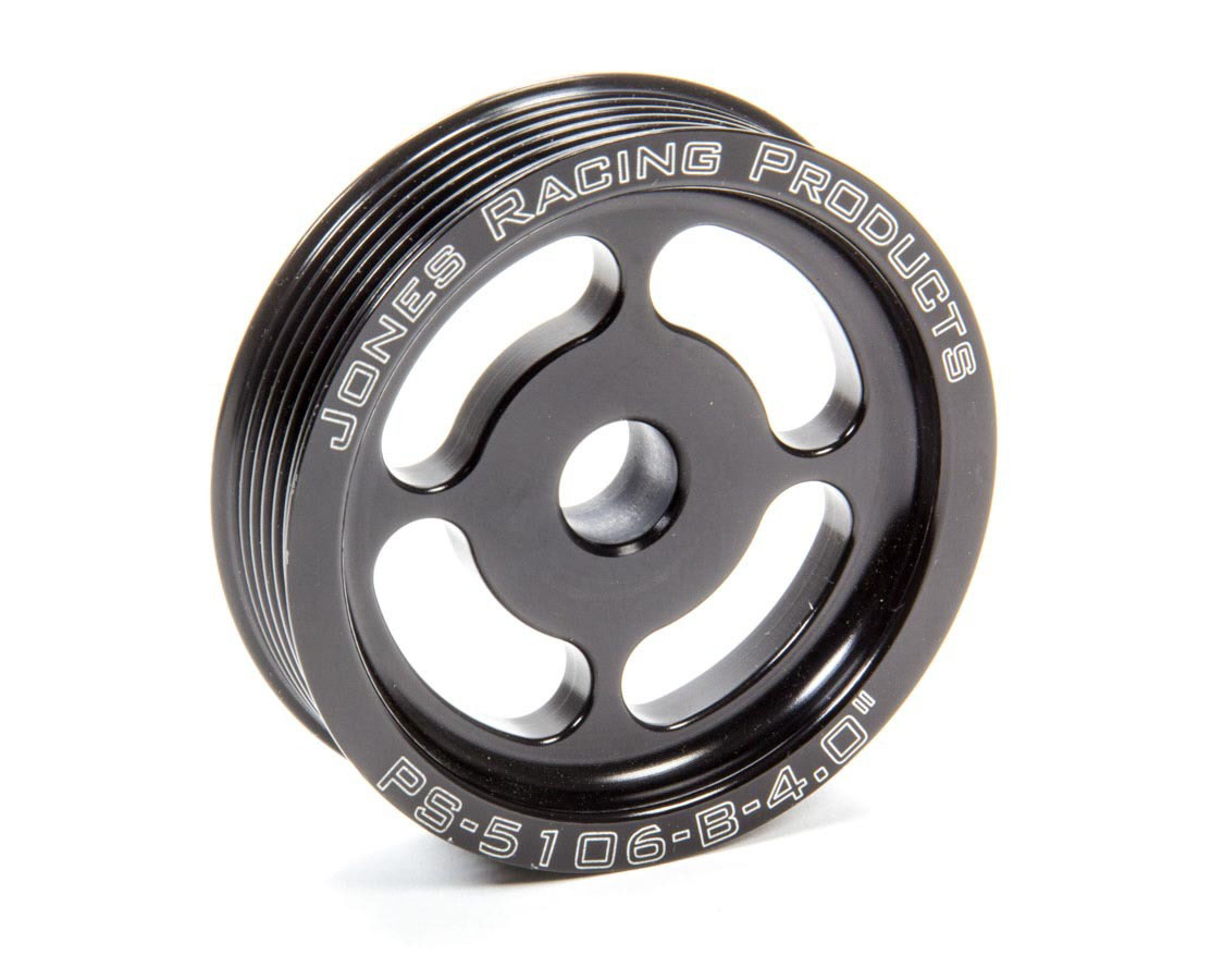 Jones Racing Products Power Steering Pulley Serpentine 4in PS5106B4