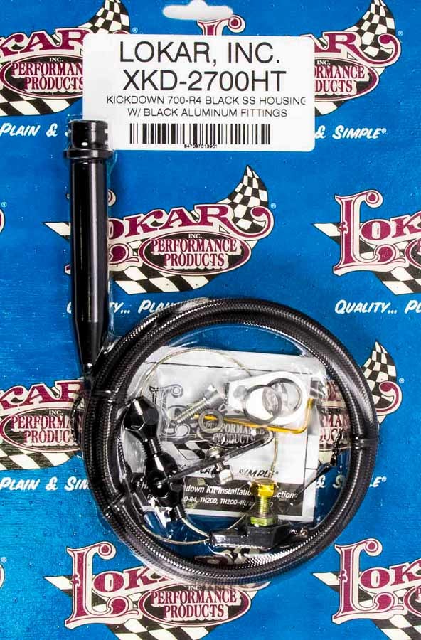 Lokar Black Kickdown Kit GM 700R4 XKD2700HT