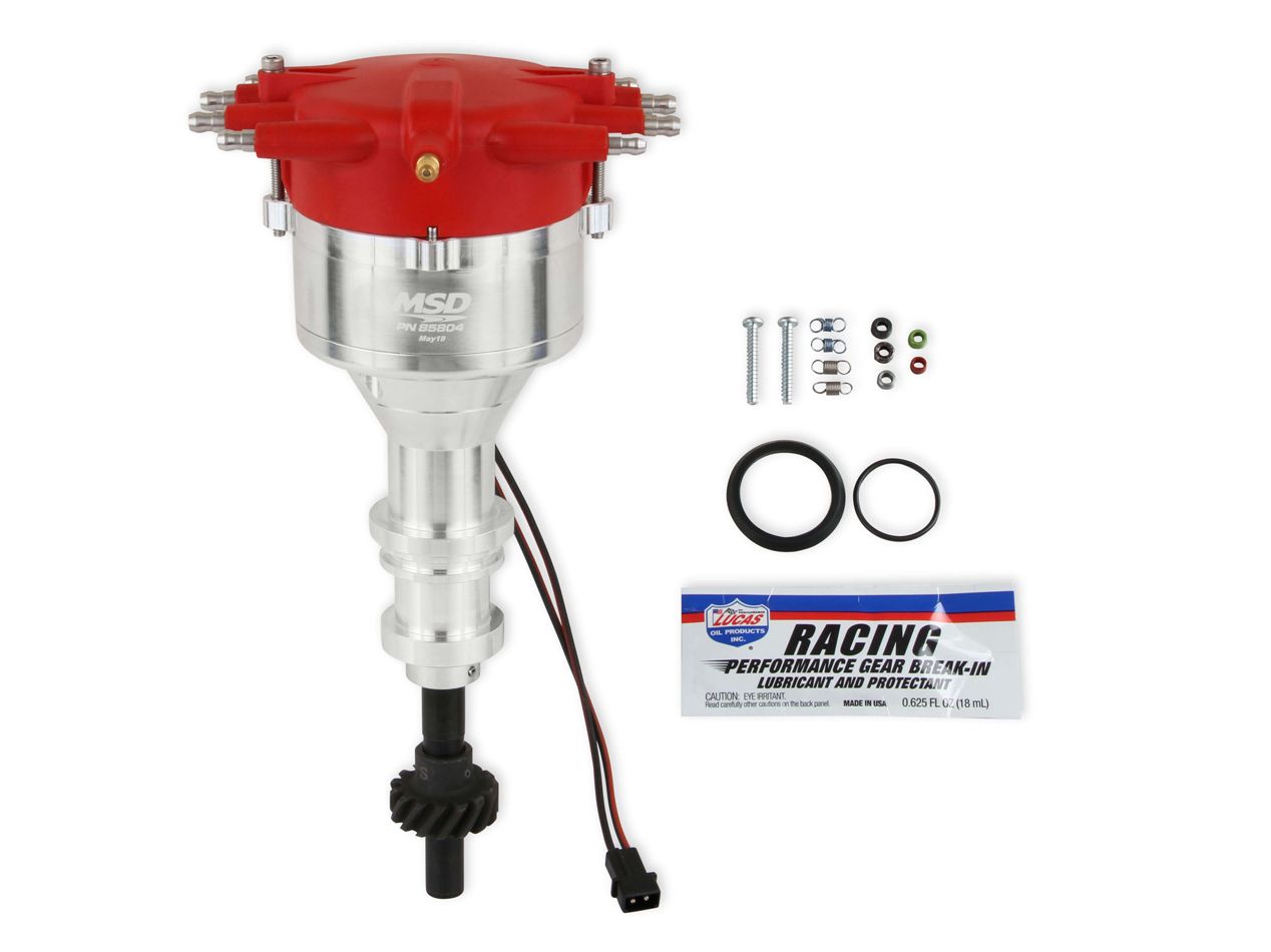 MSD BBF Billet Distributor w/Low Profile Crab Cap 85804 image 2