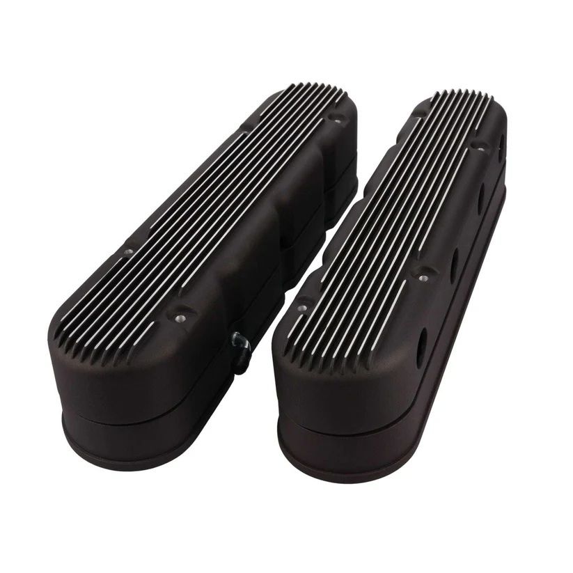 TOP STREET PERFORMANCE LS 2pc Cast Aluminum VC Finned w/Billet Oil Fill jm80822bk image 2