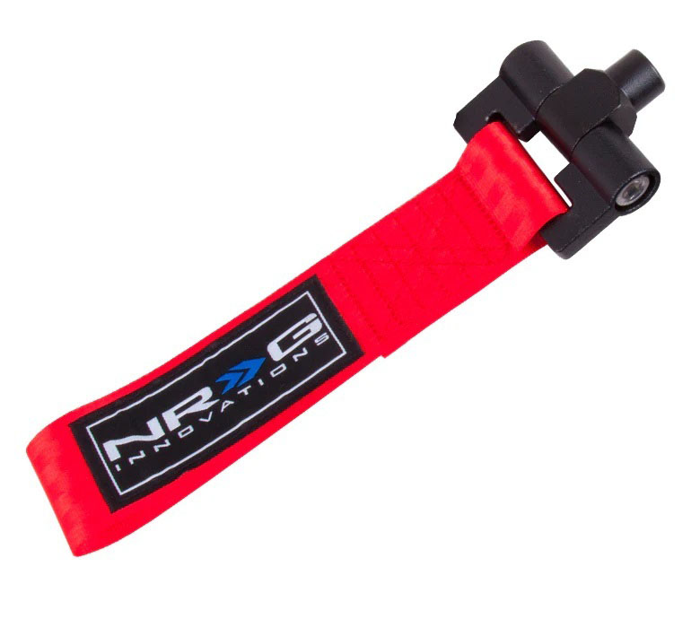 NRG Bolt-In Tow Strap Red- BMW E30 (5000lb. Limit) tow-e30rd