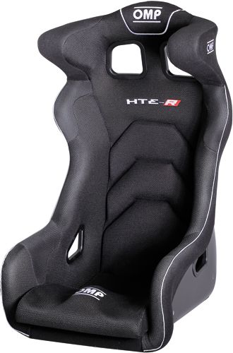 OMP RACING INC. HTE-R XL Fiberglass Seat Black ha0-0771-b01-071