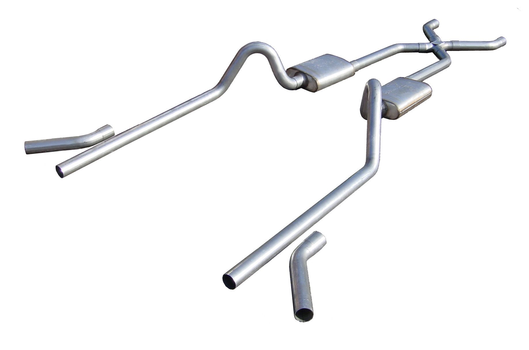 Pypes Exhaust 55-57 Chevy H-Bomb Crossmember Back Exhaust sgc40s