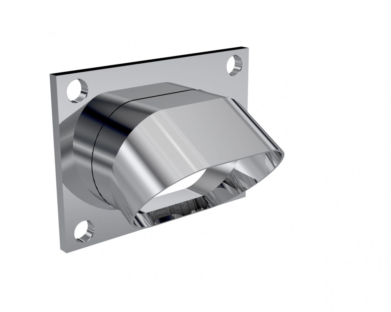 QTP Bolt-On QTEC Low Profile Oval Turn Down 11339