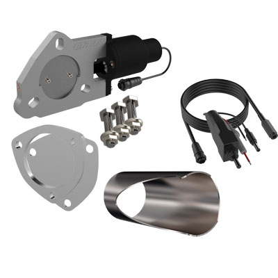 QTP QTEC 2.25in Electric Valve DIY Cutout Kit - Single QTEC225DIY