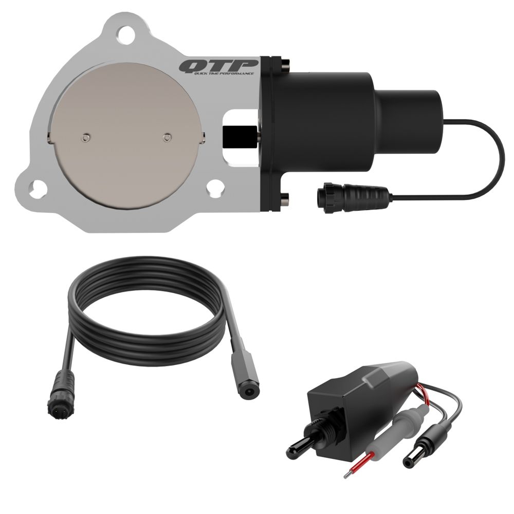 QTP QTEC 3.5in Electric Cutout Valve Kit - Single QTEC35