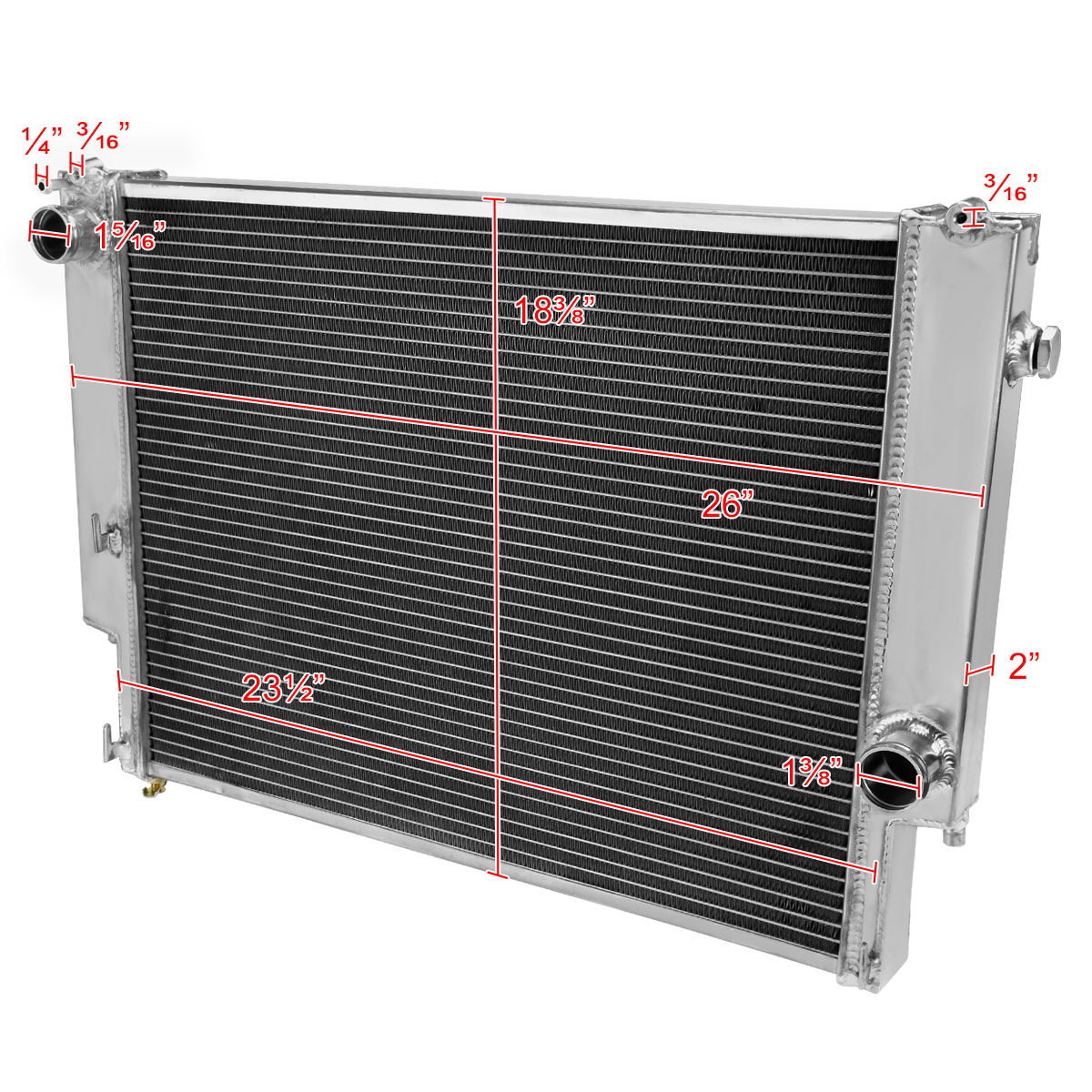 SPEC-D Tuning BMW E36 Radiator rad-e3692 image 2