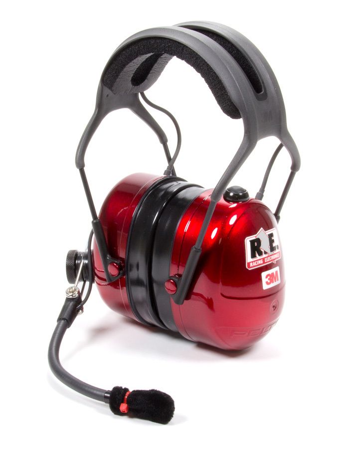 RACING ELECTRONICS Headset Platinum Plus Series Candy Apple Red pt006