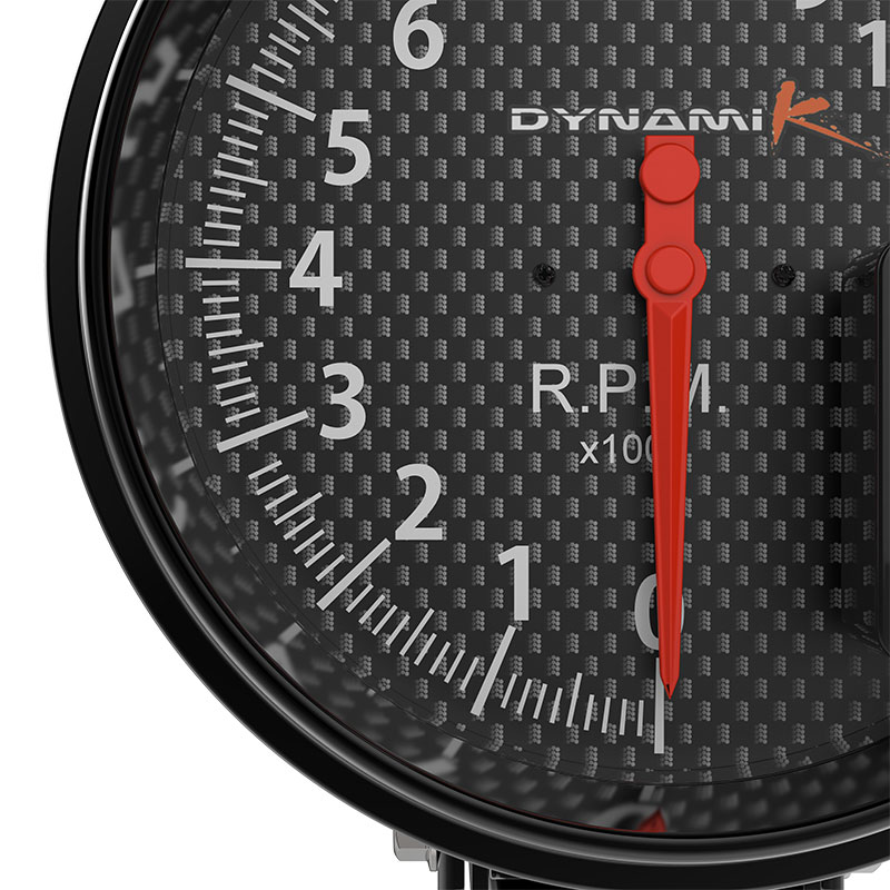 SPEC-D Tuning 2 Inch Rpm Gauge - Black Frame rg-5dk02bkcf image 5