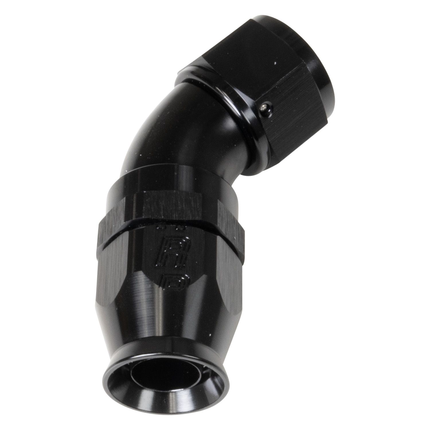 Russell 6AN 45Deg Pro Hose End PTFE Black 550533