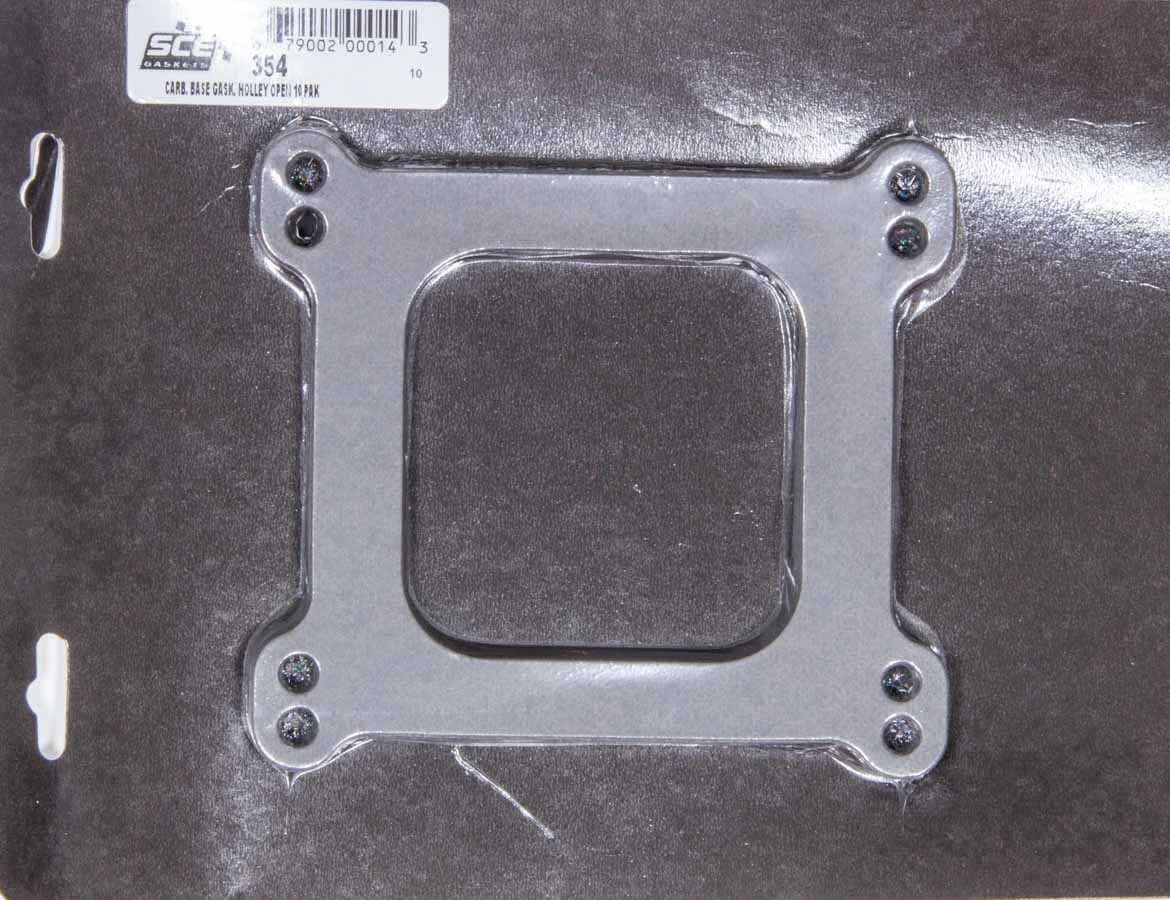 SCE GASKETS Carburetor Gaskets (10) Holley Open 4-BBL 354
