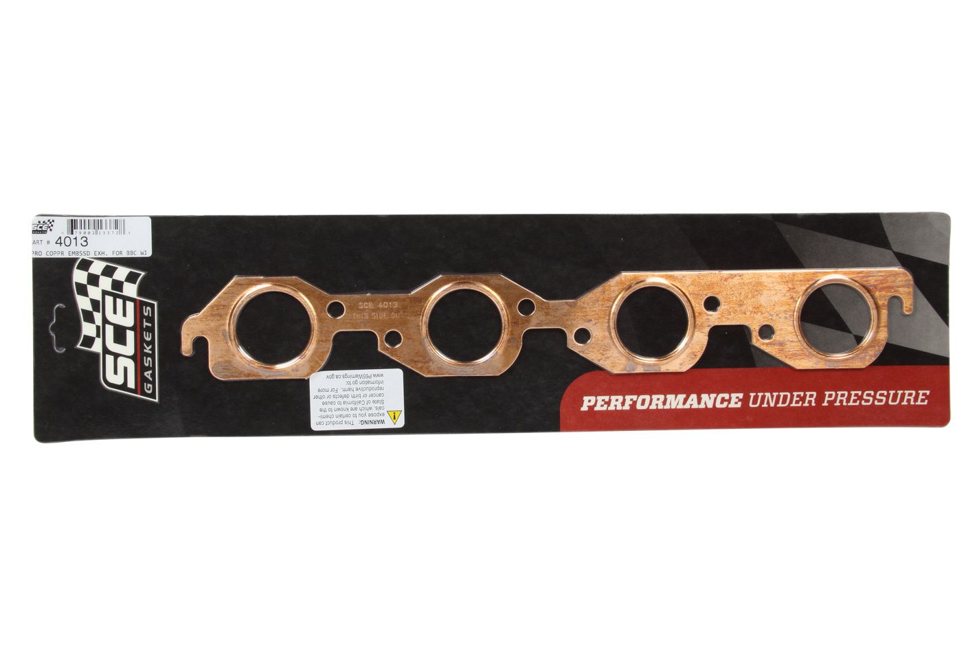 SCE GASKETS 1.875 Dia. BBC Copper Embossed Exhaust Gasket 4013
