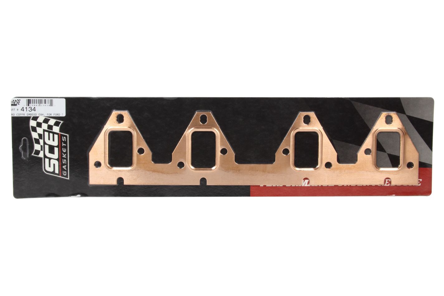 SCE GASKETS Ford FE Copper Exhaust Gaskets 4134