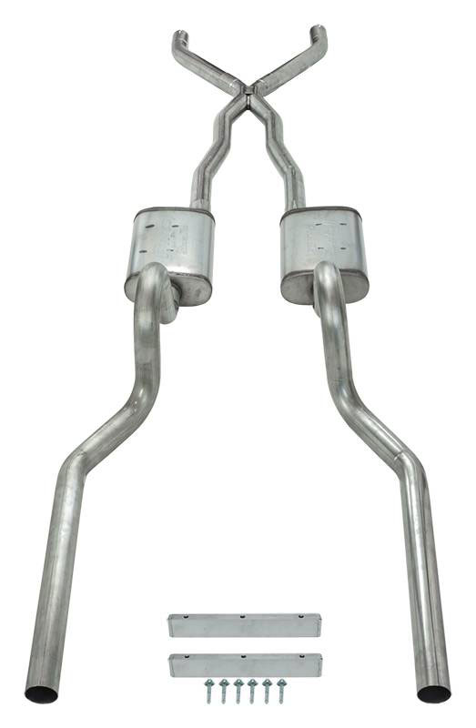 Pypes Exhaust System without Mufflers for Mustang Convertible SFM05 image 2