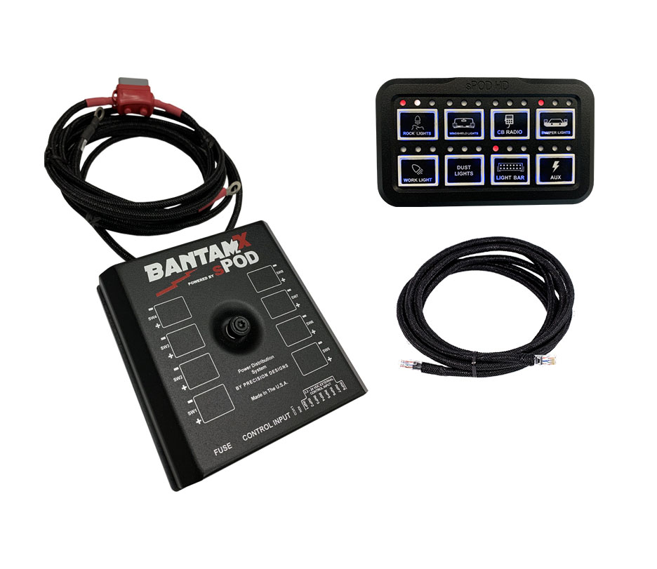 Spod BantamX HD for Uni with 36 Inch battery cables bxhduni36