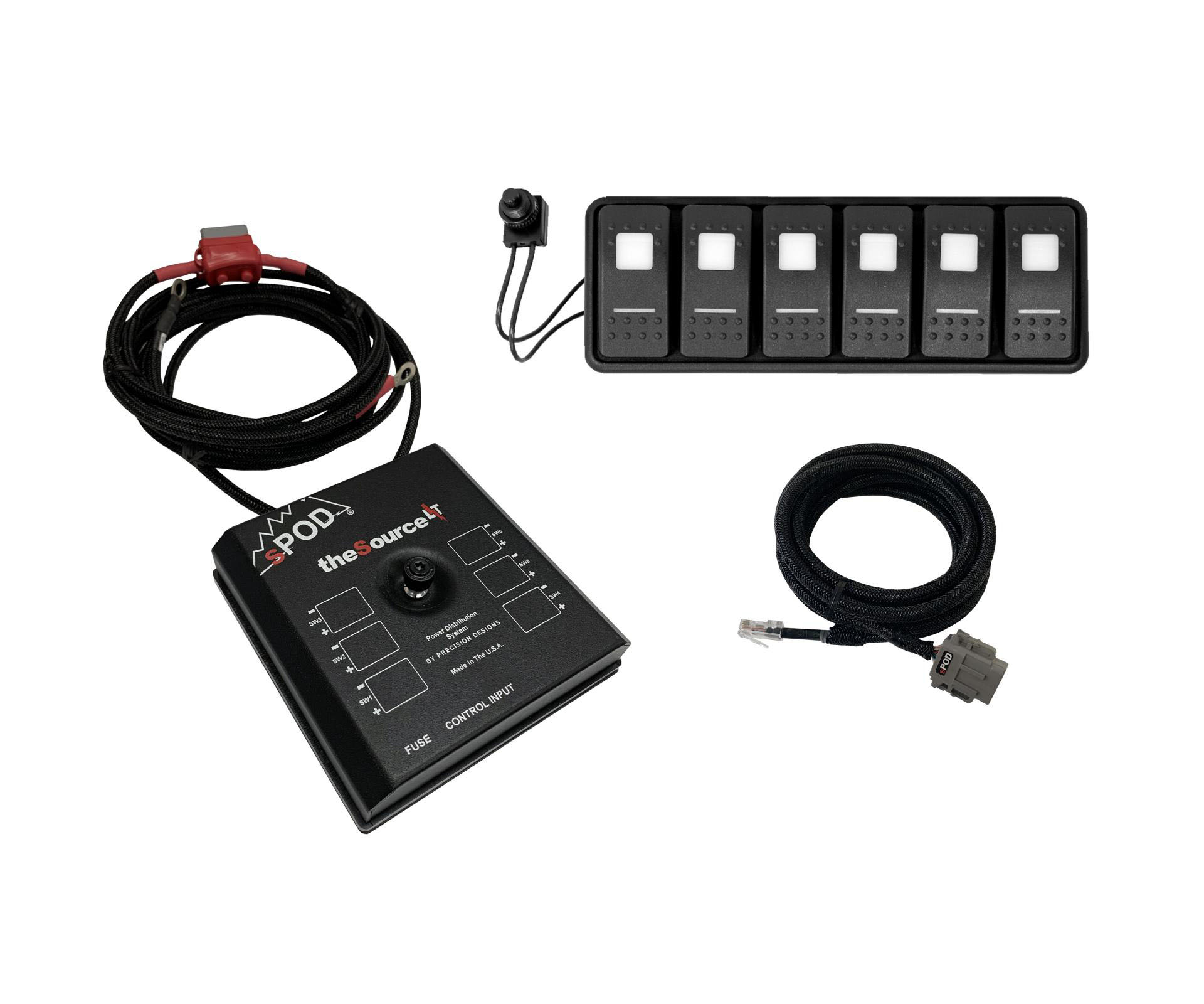 Spod SourceLT Modular w/ Amber LED for Uni with 36 Inch battery cables slmod36a