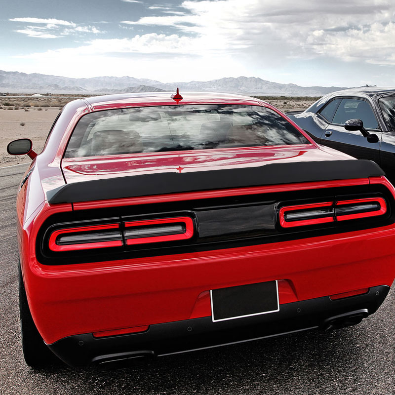 SPEC-D Tuning Dodge Challenger Spoiler - SRT Style - Matte Black spl-cha08jmsrt-sd image 9