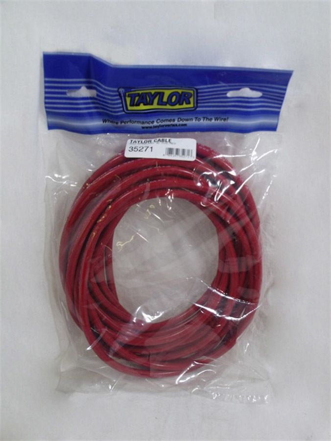 Taylor 30 Spool 8mm Red Spiro Wound Plug Wire 35271