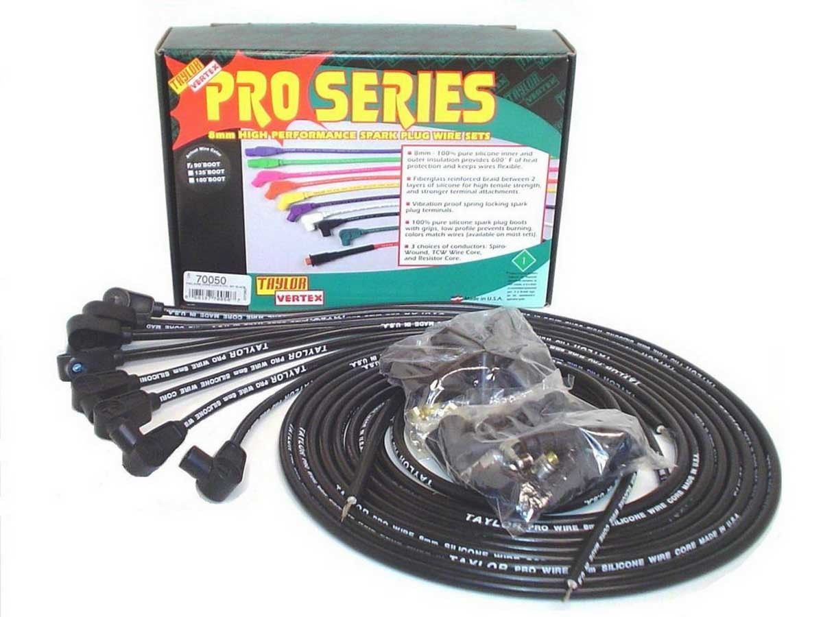 Taylor 8mm Black Pro Wire 90 Dg 70050