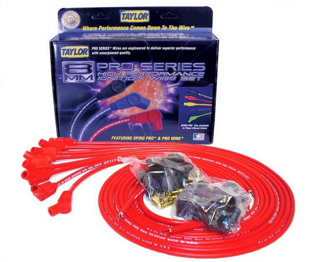 Taylor 8mm Red Spiro-Pro Wires 73253