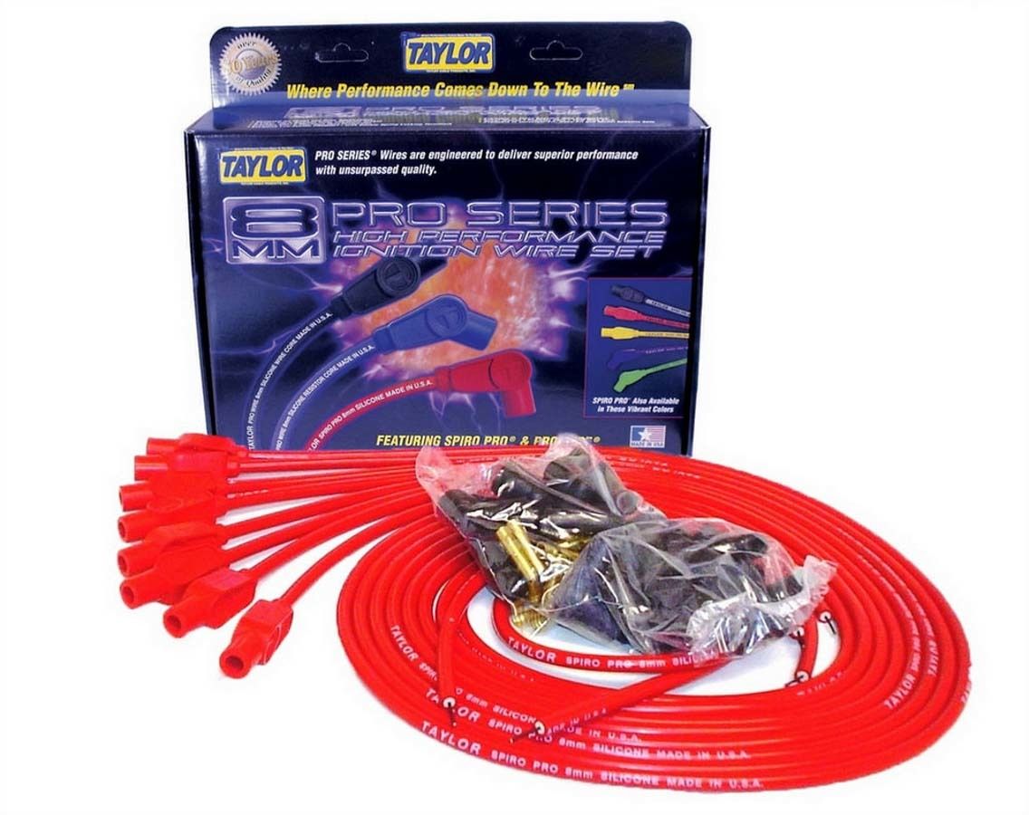 Taylor 8mm Red Spiro-Pro Wires 73255