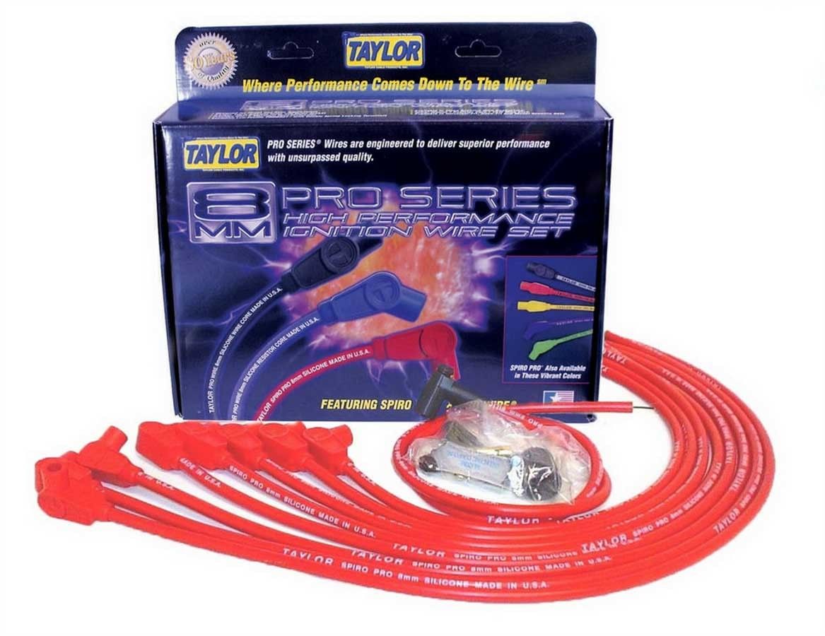 Taylor SBC 8MM Pro Race Wires- Red 76229