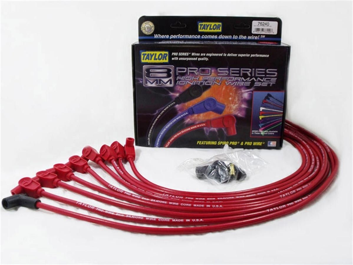 Taylor SBC 8MM Pro Race Wires- Red 76240