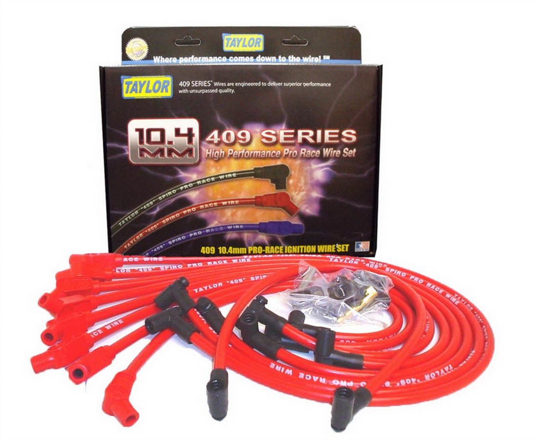 Taylor Custom Fit 10.4mm 409 Plug Wires Red 79258
