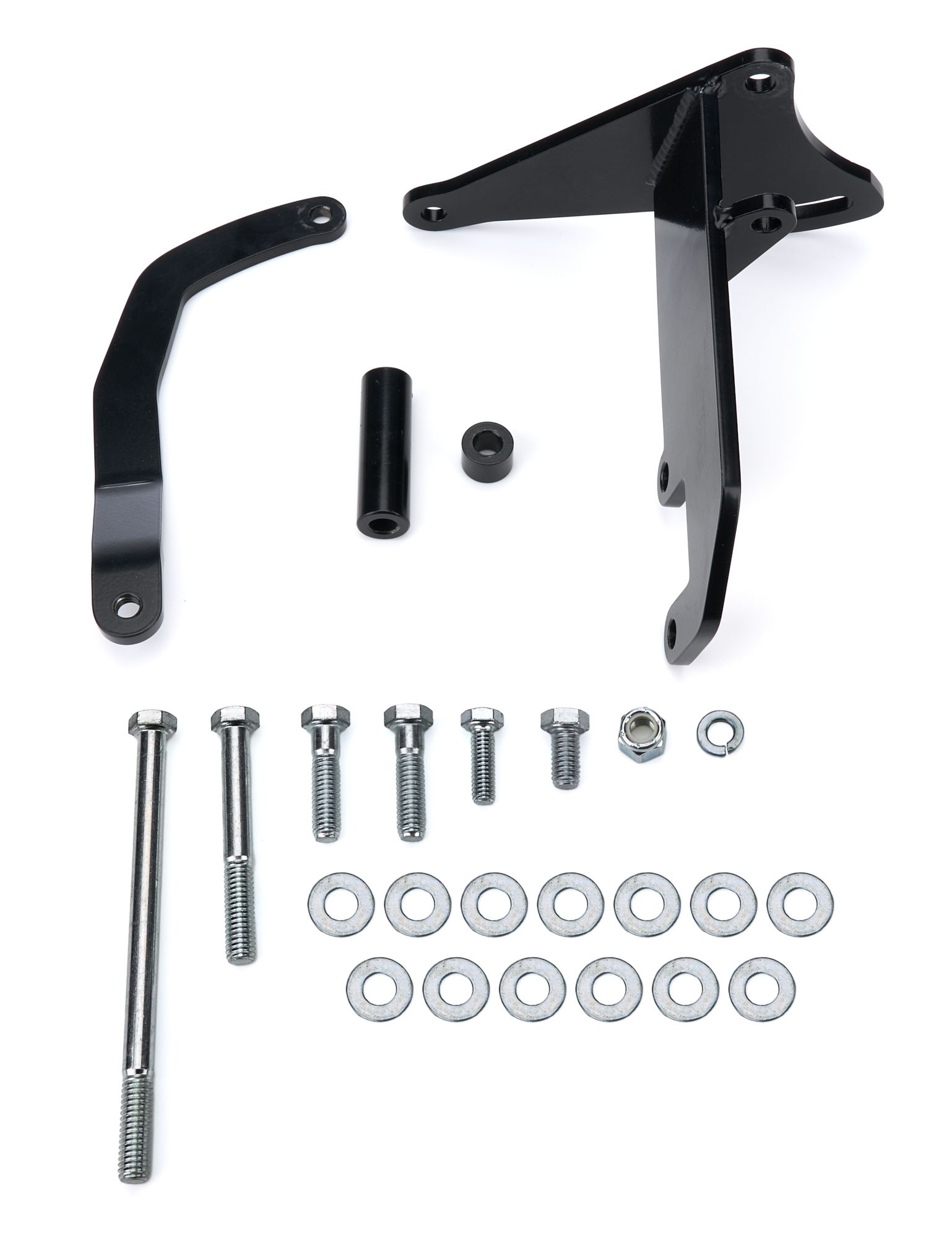 TUFF-STUFF Alternator Bracket SBC Long Water Pump Black 7668b