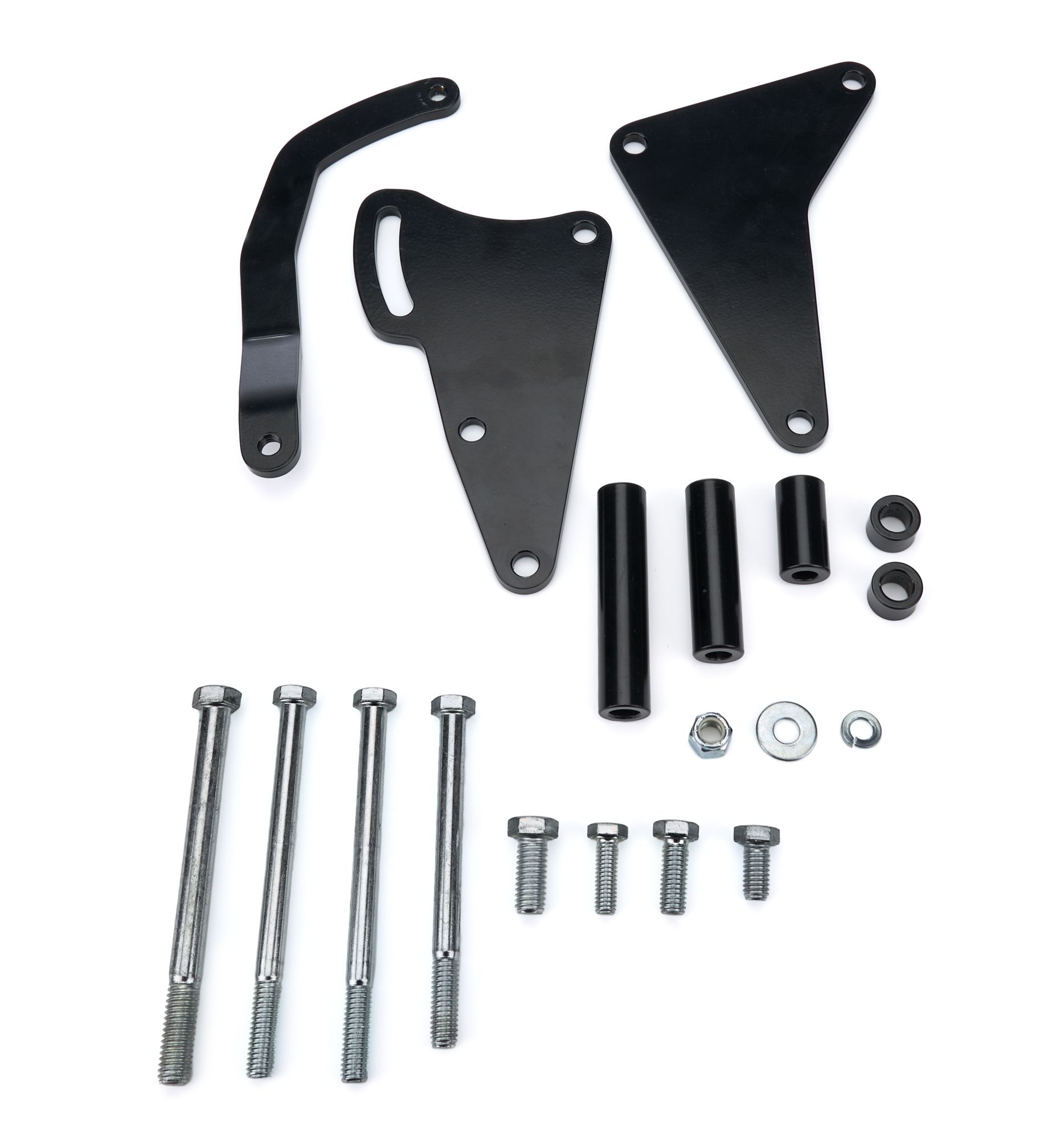 TUFF-STUFF Alternator Bracket BBC Long Water Pump Black 7670b