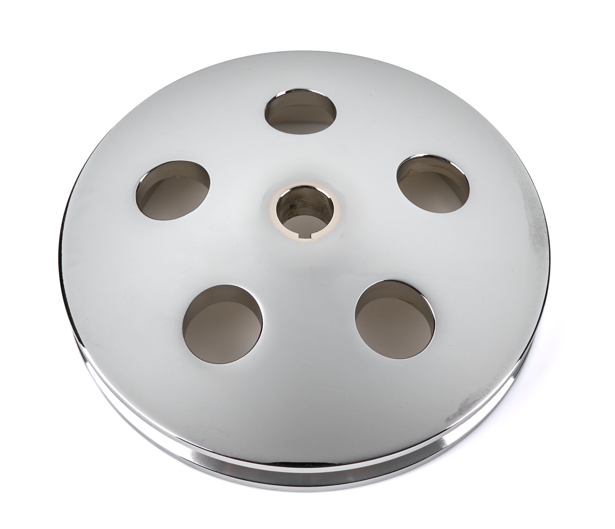 TUFF-STUFF Power Steering Pump Pulley Chrome 8488a